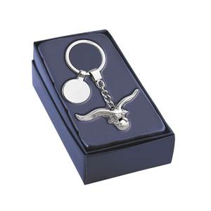 Llavero Metálico Personalizable con Diseño de Águila y Moneda para Uso Comercial y Hotelero - Product Image 2