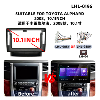 Cadre d'intégration d'écran de voiture pour Toyota Alphard 2008-2015, compatible avec moniteur audio portable et autoradio Android, fabrication chinoise