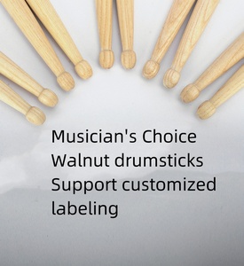 Venta caliente de fábrica instrumento musical accesorios auxiliares marco de nogal Jazz Batería Electrónica 5A 7A baqueta - Product Image 5