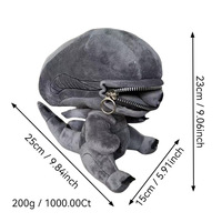 Peluche de luxe écologique de haute qualité, motif Hybride Humain-Xenomorphe, inspirée de la Nasa, résistante aux morsures, pour le confort personnel et le soulagement