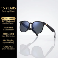 Gafas inteligentes con traducción IA en tiempo real, compatibles con múltiples idiomas, control táctil, batería de 55 mAh, gafas meta.