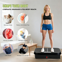 Plateforme vibrante pour entraînement musculaire et mise en forme du corps entier, vitesse réglable, silencieuse, logo personnalisé