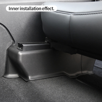Housse de protection de rail de siège avant pour 2021 2022 2023 Tesla Model Y Pièces intérieures Housse de protection de rail coulissant de siège Kick Wrap