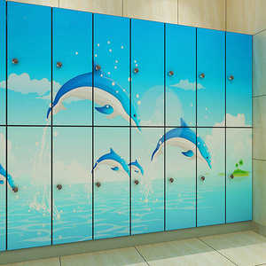 Cartmay Keyless tự dịch vụ cửa duy nhất bưu kiện lưu trữ điện tử tủ RFID mini HPL thể thao phòng tập thể dục tủ khóa cho hồ bơi - Product Image 4