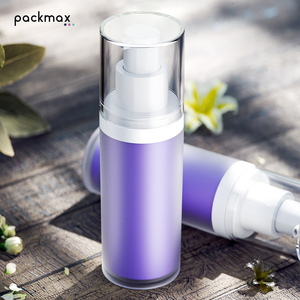 Luxury 30ml PMMA Airless <b>Pump</b> Travel <b>Bottle</b> with Purple Inner – Refillable Spray & Foundation - Product Image 3