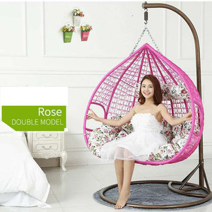 Meubles pour la maison <span class=keywords><strong>Lit</strong></span> suspendu pour enfant Jhula <span class=keywords><strong>Lit</strong></span> suspendu en rotin Canapé rond en osier Fauteuil suspendu en forme d'œuf - Product Image 3