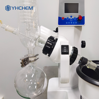 Évaporateur rotatif de laboratoire, vitesse réglable, contrôle numérique de la température, condenseur haute efficacité, distillation de solvants