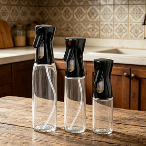 High-pressure continuous oil spray <b>bottle</b> for household air fryers, cooking oil sprayer, <b>mist</b> <b>bottle</b>, transparent oil dispenser - Product Image 2