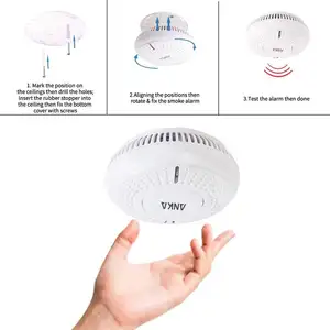 ANKA Smart Fire Smoke Alarm Detector Independent Home Office Security Alarms Photoelectric Smoke Alarm Detector