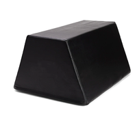 Banc de musculation pour fessiers en mousse haute densité et cuir PVC, 91x60x35.5cm, avec boîte de rangement souple pour la musculation