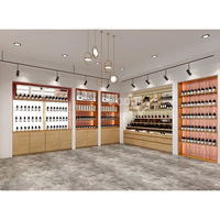 Présentoir de magasin de parfum de centre commercial, Table de comptoir en verre, armoire d'exposition de parfum de conception de magasin de parfum, support d'étagère, meubles
