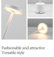 Lampe de bureau LED tactile rechargeable par USB, gradation progressive, sans fil, réglable, moderne, en aluminium, lampe de chevet