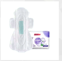 Protège-slip jetable ailé en coton avec noyau super absorbant respirant et protection anti-fuites