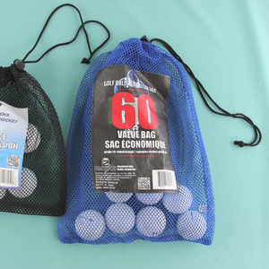 Sac <span class=keywords><strong>de</strong></span> golf pliable en nylon maillé <span class=keywords><strong>pour</strong></span> 50 balles, sac d'entraînement avec cordon <span class=keywords><strong>de</strong></span> serrage, logo personnalisé - Product Image 4