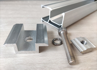 SOEASY Supports de fixation solaires en aluminium pour toiture, pince intermédiaire pour module solaire