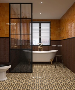 <span class=keywords><strong>Azulejos</strong></span> <span class=keywords><strong>de</strong></span> Porcelana <span class=keywords><strong>de</strong></span> 200x200mm con Diseño <span class=keywords><strong>de</strong></span> Flores Marroquíes para Decoración <span class=keywords><strong>de</strong></span> Baños <span class=keywords><strong>y</strong></span> Cocinas - Product Image 2
