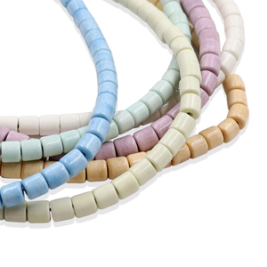 Colliers et bracelets en pierres d'oxyde colorées Heishi de tailles variées, directement de l'usine, bijoux DIY pour femmes, certifiés par une tierce partie du Fujian - Product Image 5