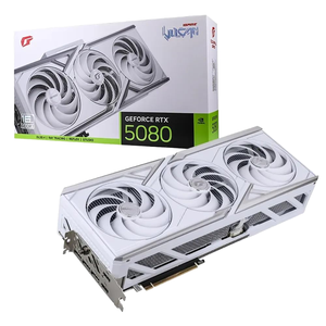 การ์ดจอใหม่ IGame GeForce RTX 5080 W OC 16GB 14Gbps พัดลมระบายความร้อน PCI 4.0 สำหรับเวิร์กสเตชัน รองรับ DP สีขาว DX12 การ์ดจอรุ่นใหม่ - Product Image 1