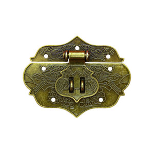 Chengyu Phoenix Buckle Zinc Alloy 7.6x3.9cm Double Hole <b>Lockable</b> Retro Hardware For Wooden <b>Box</b> Jewelry <b>Box</b> - Product Image 4
