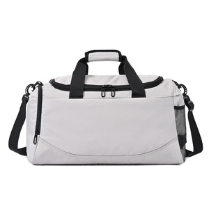 Lightweight Oxford Fabric Travel <b>Bag</b> Individual Shoe Storage Letter Pattern Fashion Daily Outdoor Zipper Closure Gym Duffle <b>Bag</b> - Product Image 2