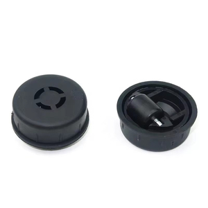Roulettes de meubles pivotantes dissimulées, charge 25 kg, diamètre 50 mm, en acier noir avec roue en nylon et cache-corps, roulettes contemporaines pour la maison - Product Image 4