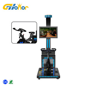 Plateforme de <span class=keywords><strong>simulation</strong></span> de vélo VR avec écran d'ordinateur, expérience de cyclisme 9D, en aluminium, pour centres commerciaux intérieurs/extérieurs - Product Image 6