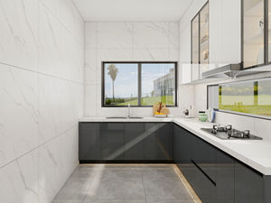 Servicio de Soluciones Integrales, Venta al por Mayor Disponible, Gabinete de Cocina Modular, Gabinete de Cocina de Madera Maciza Lacada de Lujo - Product Image 2