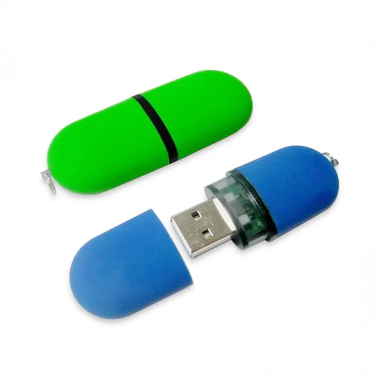2023 best selling products personalized custom capsule shape plastic USB flash drive can be customized LOGO USB flash drive