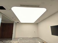 Panneau lumineux LED pour plafond tendu - Film souple rétroéclairé étanche IP65, cadre en aluminium pour magasin de détail