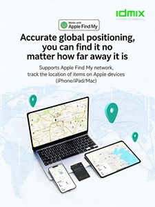 IDMIX Localizador Antipérdida con Carga Inalámbrica para Llaves, Cartera, Bolso – Tarjeta Localizadora Inteligente Compacta - Product Image 3