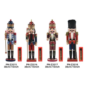 SYART New Design Christmas Gifts Decoration 38 Cm 15 Inch Wooden Nutcracker Soldier Ornaments