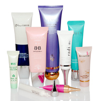 Étiquettes personnalisées de luxe, 70ml, 20 pièces, crème BB CC, tube stratifié en plastique, sans air, produit cosmétique