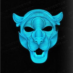 Máscara LED de EVA con Iluminación Activada por Sonido, Diseño de <span class=keywords><strong>Iron</strong></span> <span class=keywords><strong>Man</strong></span> con Música al Ritmo de TikTok para Halloween y Navidad - Product Image 4