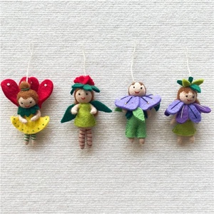 Hecho a mano Super suave felpa flor Hada muñeca Ángel colgante elfo diseño llavero con relleno <span class=keywords><strong>de</strong></span> algodón PP - Product Image 3