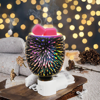 Petit diffuseur de cire 3D électrique à brancher, chauffe-bougie, brûleur d'arômes avec veilleuse pour chambre à coucher
