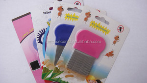 Biểu Tượng Tùy Chỉnh Chống-Trượt Dài Flea Lược Cổ Điển Thép Không Gỉ Nhựa Rãnh Kim Cho Chấy Rận Nit Kiểm Soát Đánh Dấu Thoải Mái - Product Image 5