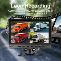 Enregistrement en boucle Écran simple/double/quadruple Kit de moniteur AHD 4CH Système de caméra de sécurité 1080P Moniteur DVR pour véhicule Camion Bus Fourgon