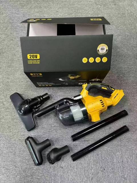 Industrial Grade Lithium Battery Powered Vacuum Cleaner 21V Portable Cordless Car Vacuum Cleaner with Extension Stick
