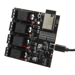 En stock, carte de développement de relais WiFi 4 canaux LILYGO T-Relay ESP32 d'origine, 4 Mo de mémoire flash - Product Image 2