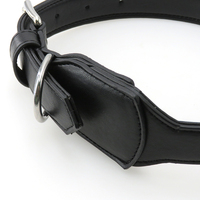 Collier de chien et de chat en cuir Anti-perte, objet réglable, avec boucle pour animaux de compagnie, pour traceur GPS
