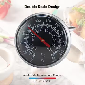 2025年 SW NEW KAITAIブランド バイメタル式 アナログ ガーデン温室用堆肥 長尺プローブ メタルダイアル式 温度計 - Product Image 5