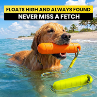 Jouet pour chien en mousse durable avec trou et jouets à mâcher flottants pour animaux de compagnie, jouets pour chiens agressifs, jeu aquatique et apport