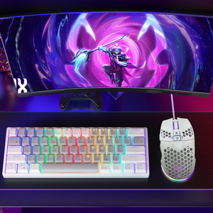 Custom For PC Honeycomb RGB Colored Ergonomic <strong>Mouse</strong> White USB <strong>Wired</strong> <strong>Mouse</strong> With 7 Buttons White Label Gaming <strong>Mouse</strong> - Product Image 6