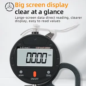 Digital Micrometer Thickness Gauge Micrometer Digital 0.001mm Measuring Tool Thickness Meter Gauge