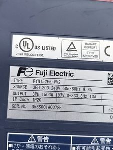 ไดรฟ์เซอร์โวอุตสาหกรรม RYH152F5-VV2 ตัวควบคุมมอเตอร์ประสิทธิภาพสูง - Product Image 6