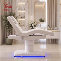 Multifunktionale Fernbedienung 3-Motoren Elektrisch Hydraulische LED-Basis Verstellbare Salon-Spa-Schönheits-Massageliege
