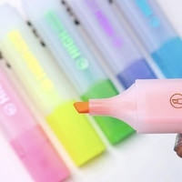 Stylo Marqueur Fluorescent à Pointe Épaisse Grande Capacité Couleurs Bonbon Séchage Rapide Vente en Gros