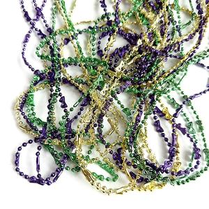 Décorations de fête de carnaval Mardi Gras, perles en plastique, collier pour le festival de <span class=keywords><strong>la</strong></span> Nouvelle-Orléans, maison en pain d'épices, décorations MG-01 - Product Image 6