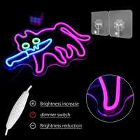 Enseigne néon LED flexible personnalisée, alimentée par USB, IP65, pour entreprises, centres commerciaux, parcs, bureaux, bars, décoration murale, art commercial