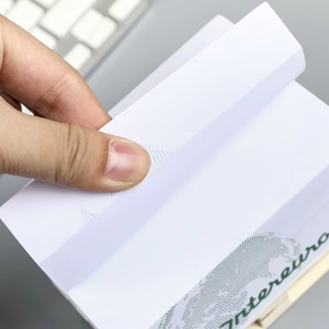 Bán buôn Bốn Mặt tự dính ghi chú dán tùy chỉnh thiết kế logo văn phòng sáng tạo cung cấp giấy màu gạch Ba bản ghi nhớ OEM - Product Image 4
